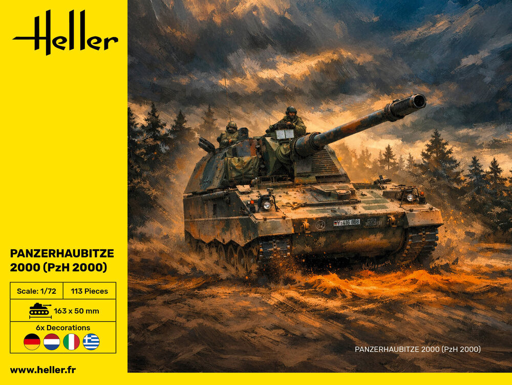 Heller Historical Collection Panzerhaubitze 2000 maquette char 1/72