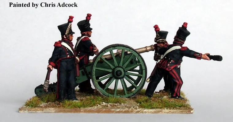 Perry Miniatures FN18 artillerie à pied figurines canon 6 livres
