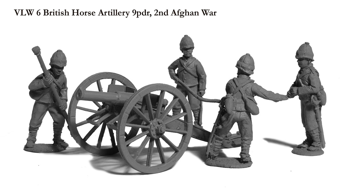 Perry VLW 6 figurines artillerie à cheval canon 9 livres