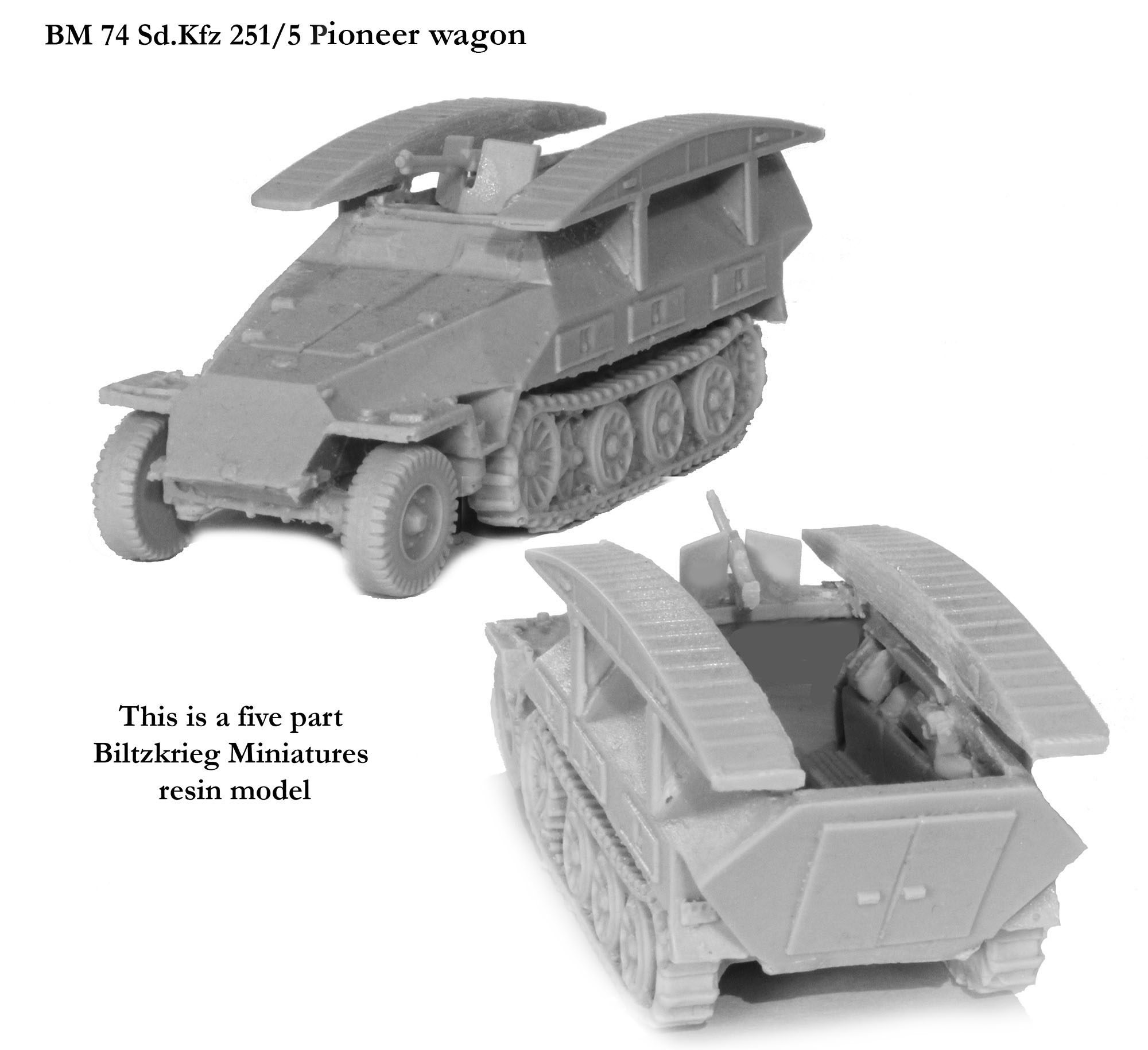 Perry World War 2 BM 74 Sd.Kfz 251/5 Pioneer Wagon 28mm