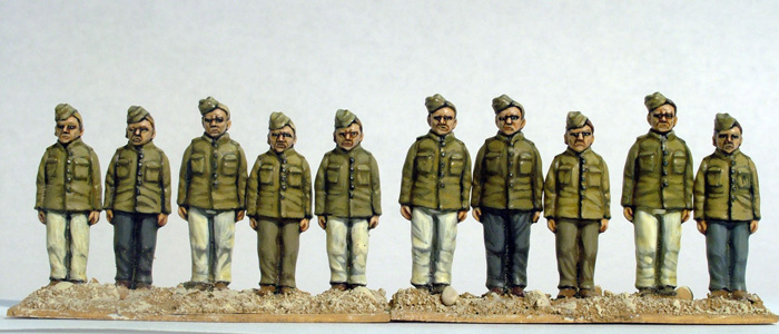 Perry Miniatures Mafeking MF6 figurines scouts garde-à-vous 28 mm