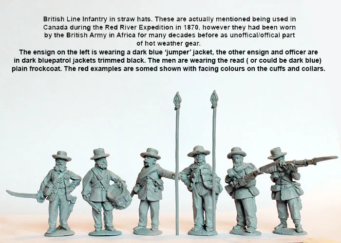 Perry BIF 25 infanterie commandement figurines 28mm