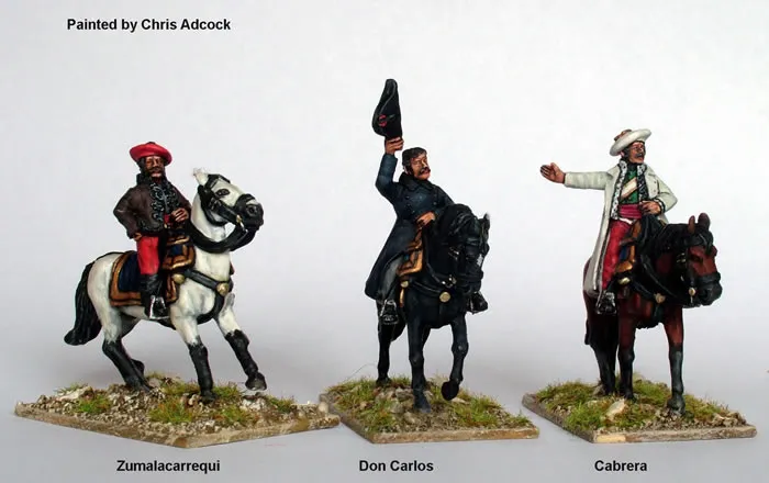 Perry Miniatures Carlist War CAT1 figurines haut commandement 28mm