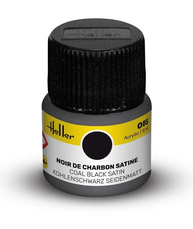 Heller Historical Collection peinture Acrylic 085 noir charbon
