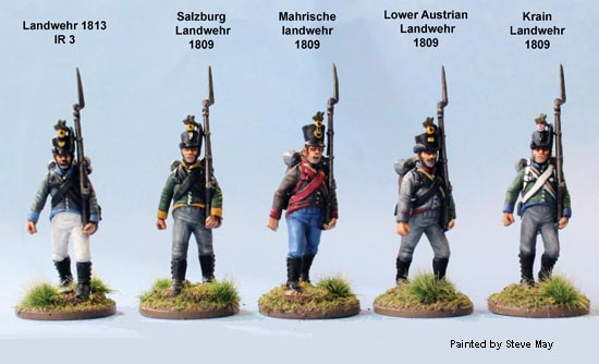 Perry Miniatures AN 40 infanterie autrichienne maquette 48 figurines