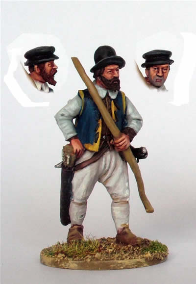 Perry Miniatures 40mm BR19 archer figurine marche