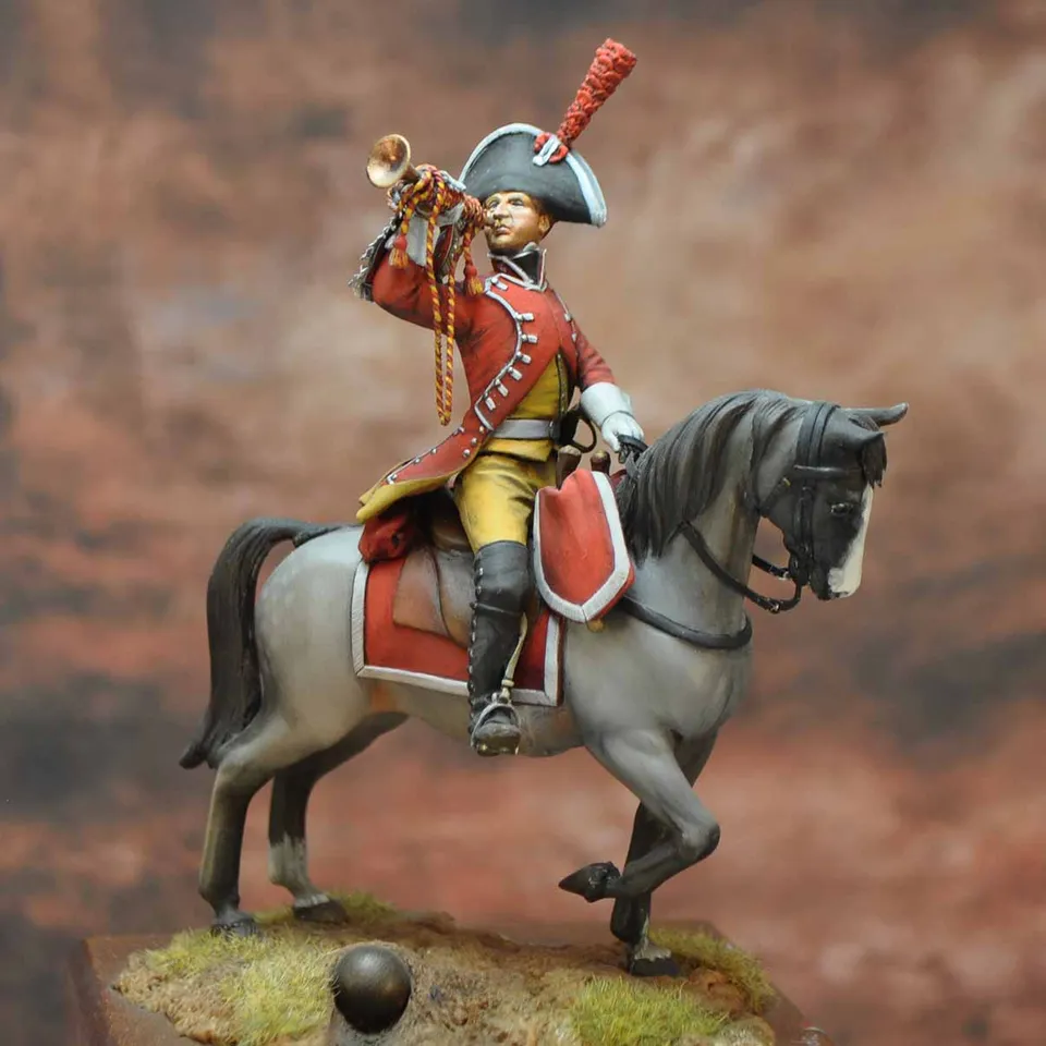 Art Girona Napoleonic Trumpet Dragons figurine 54 mm Espagne