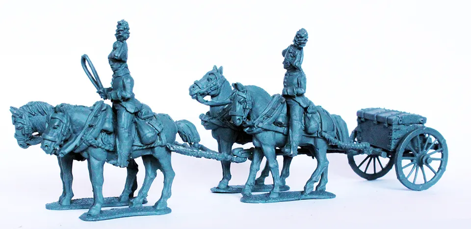 Perry Miniatures Napoléon EP45 Limber 4 chevaux métal