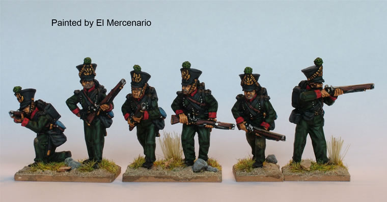 Perry Miniatures Carlist War ISA49 figurines tirailleurs BAL shako