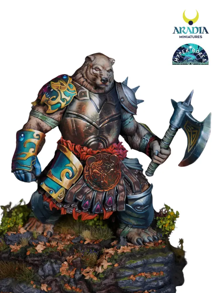 Aradia Minis Hyperborea Bearserker figurine résine