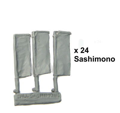 Perry Samurai SAM28 sashimono hauts lot 24 figurines métal