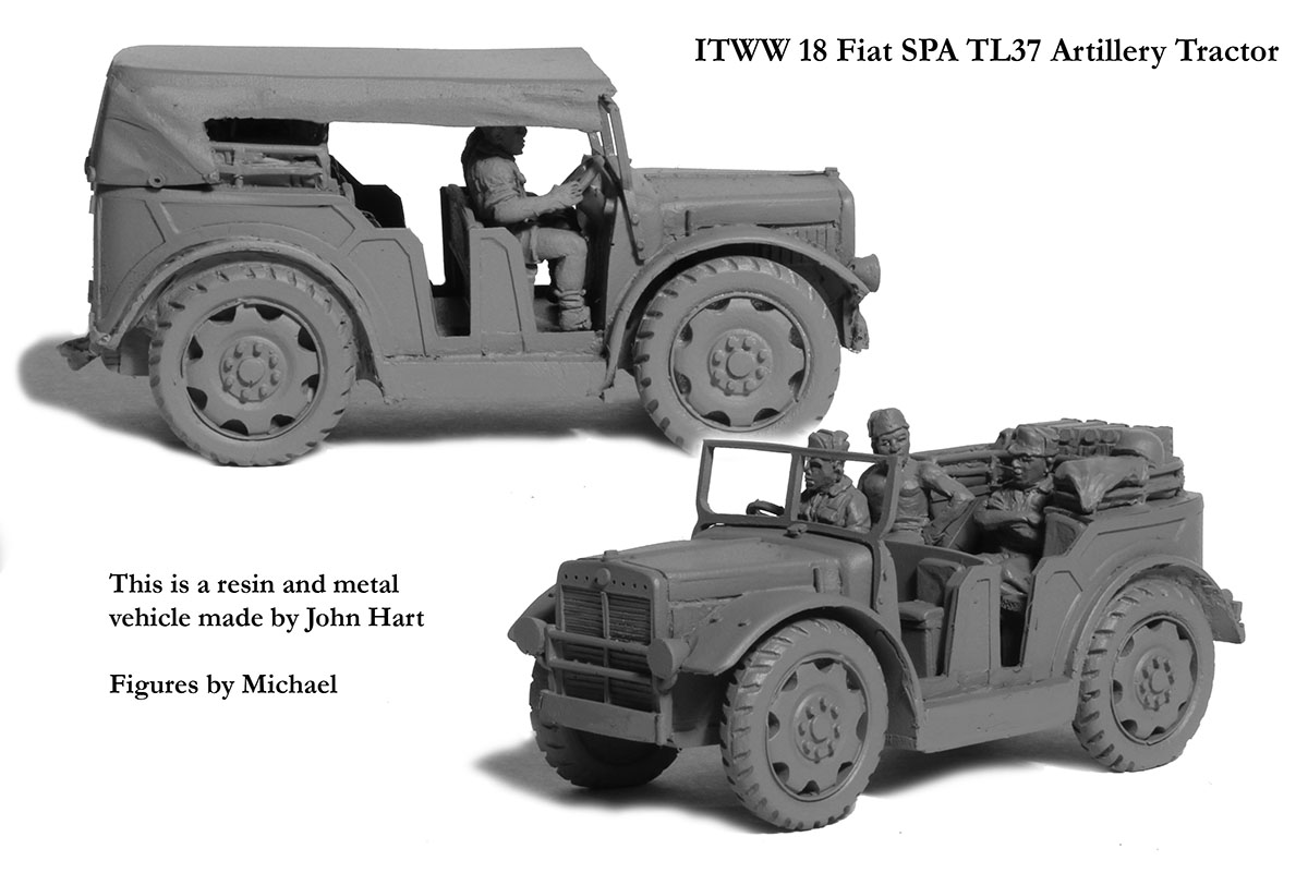 Perry Miniatures World War 2 ITWW 18 Fiat TL37 tracteur maquette résine