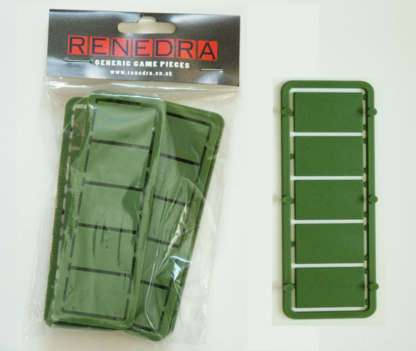 Perry Accessoires B4 20 socles 30x20mm plastique