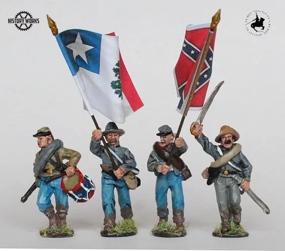 Perry Miniatures Pre-Painted ACW 50001 figurines 28mm 4 pièces
