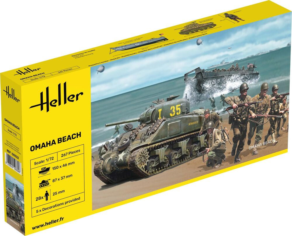 Heller Historical Collection Omaha Beach 1/72 maquette diorama