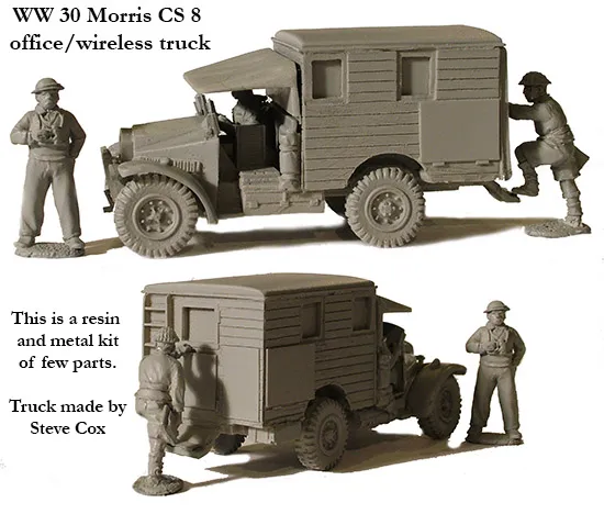 Perry WW30 Morris CS8 maquette camion bureau 28mm