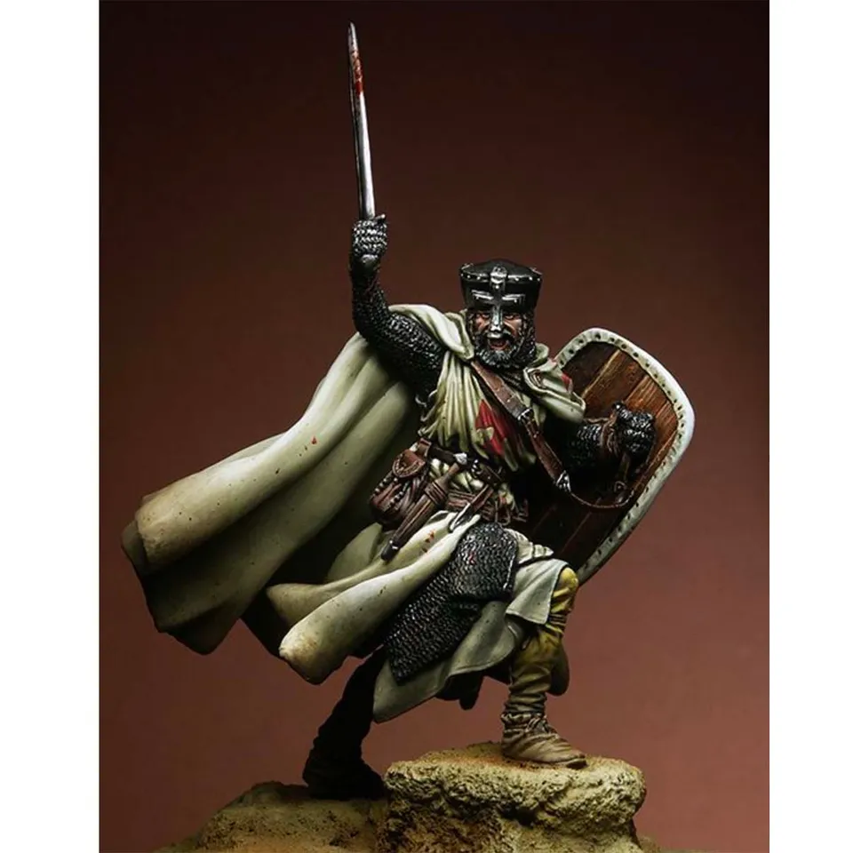 Art Girona Miniatures Crusader Knight XIIe figurine 54 mm