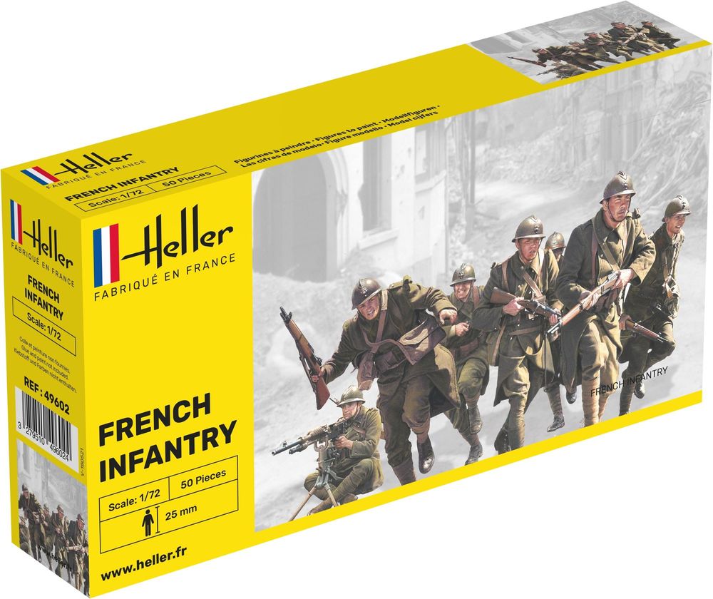 Heller Historical Collection Infanterie Française 1/72 maquette figurines WWII