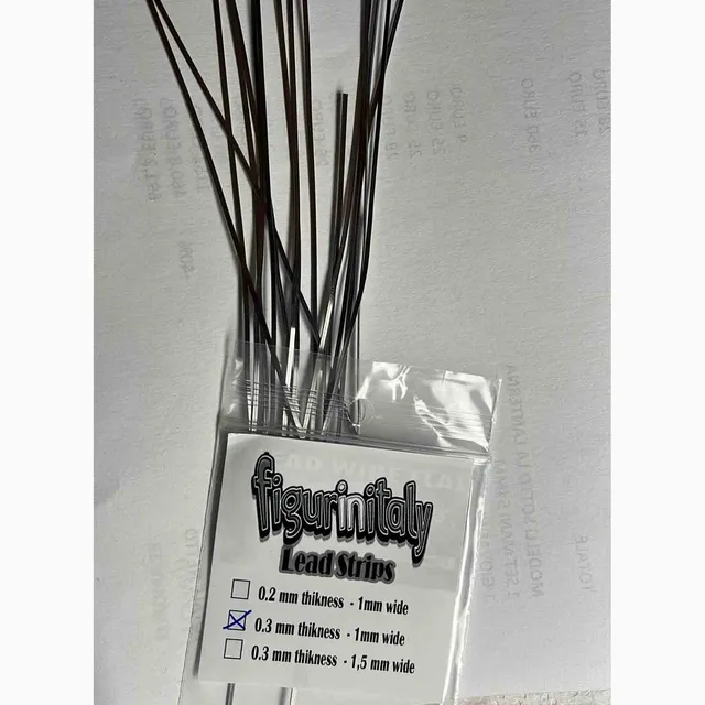 ART GIRONA Bases Lead Strips 1x0,2mm accessoire maquette plomb