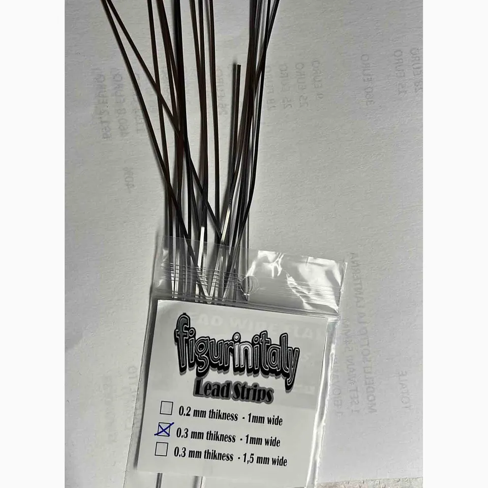ART GIRONA Bases Lead Strips 1x0,2mm accessoire maquette plomb