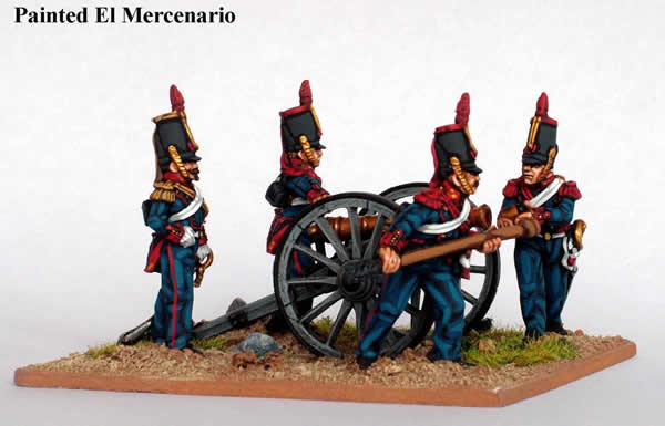 Perry Miniatures Carlist War ISA12 figurines artillerie 6 livres
