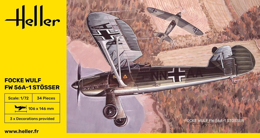 Heller The 9.99 Focke Wulf FW 56A-1 Stösser 1/72 maquette avion