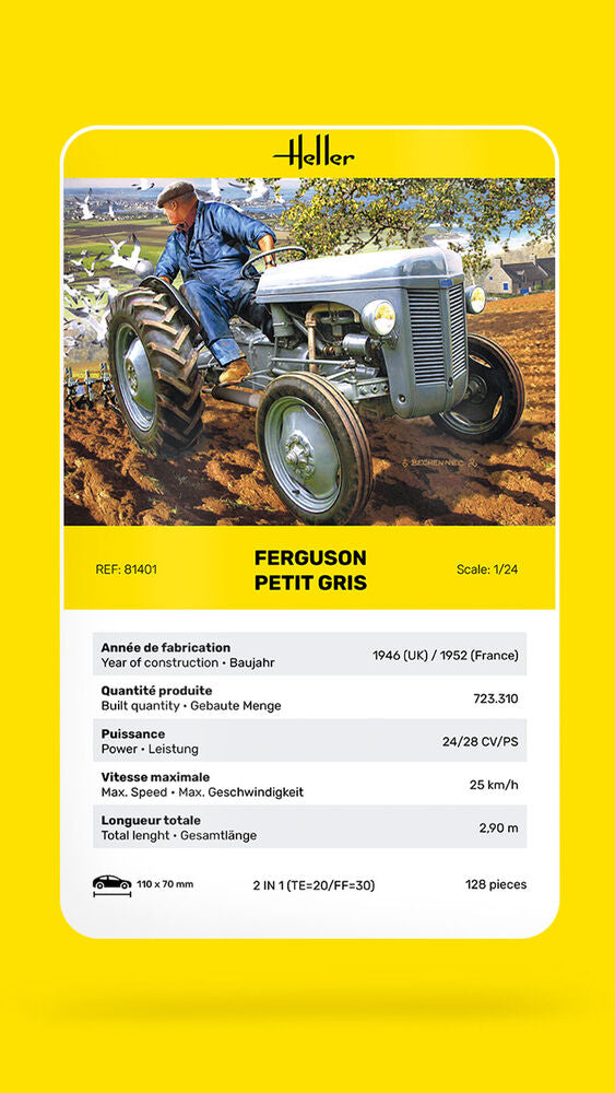 Heller Historical Collection Ferguson Petit Gris maquette 1/24 tracteur