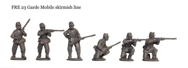 Perry Franco-Prussian FRE 23 Garde Mobile figurines 28mm