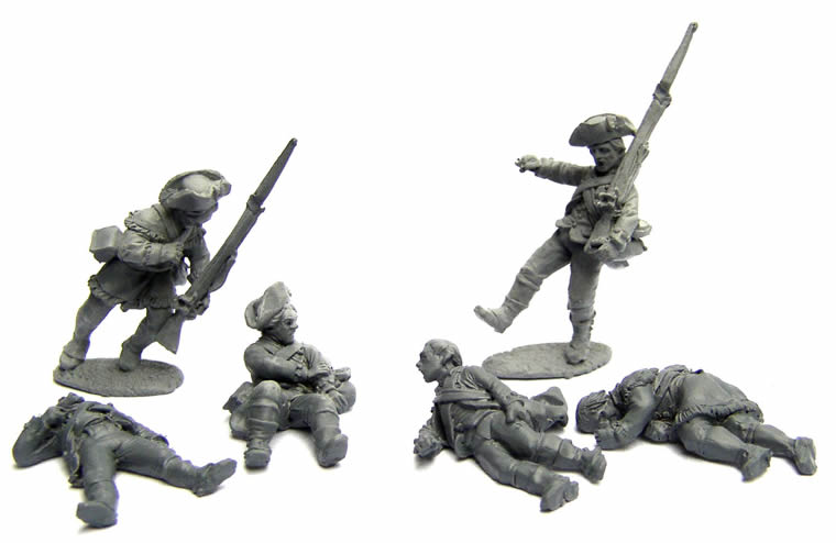 Perry Miniatures AW46 figurines blessés américains 28mm