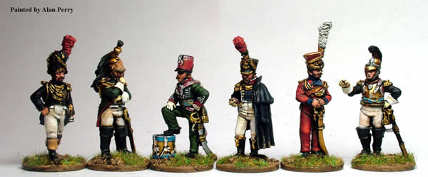 Perry Napoleonic FN53 figurines officiers supérieurs à pied