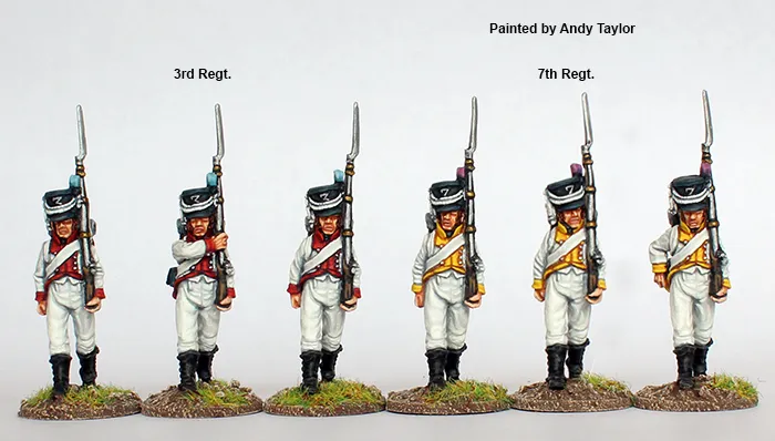 Perry Miniatures Napoleonic KH 3 figurines fusiliers marche