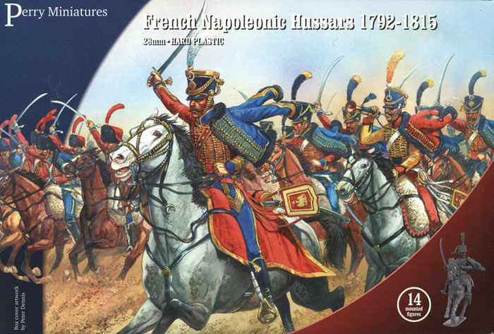 Perry FN140 Hussards français set 14 figurines 28mm plastique