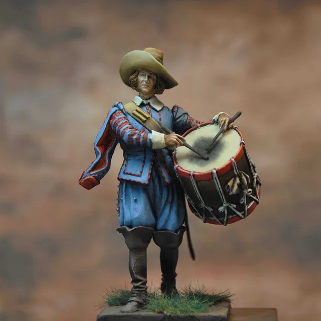 Art Girona General Serie Tambour Dragons Saxons 54 mm