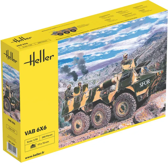 Heller Historical Collection VAB 6x6 1/35 blindé militaire