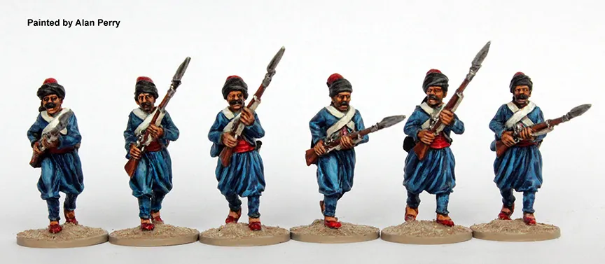 Perry Miniatures Napoleonic OT 6 figurines infanterie Nizam attaque