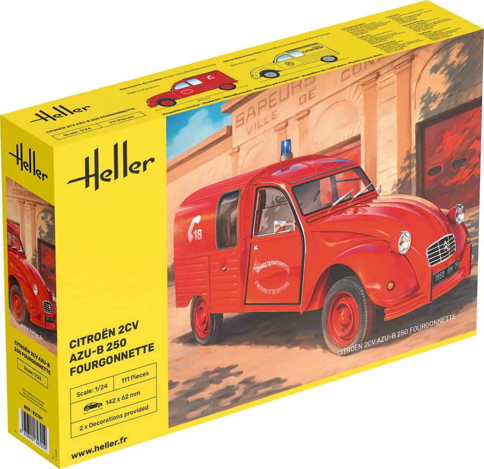 Heller Citroen 2CV AZU-B 250 fourgonnette 1/24