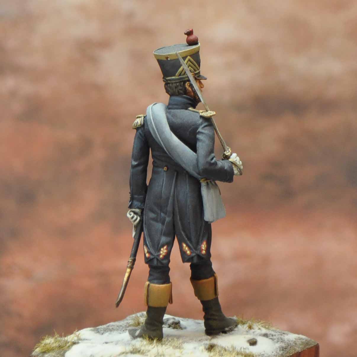 ART GIRONA Napoleonic War Grenadier Officer figurine France 1807
