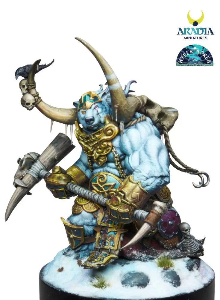 Aradia Hyperborea Björnak figurine résine guerrier