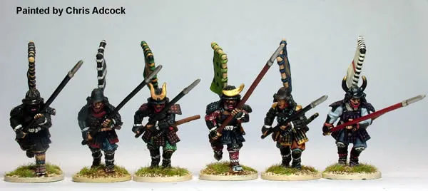 Perry Miniatures Samurai SAM22 Yari figurines 28mm charge