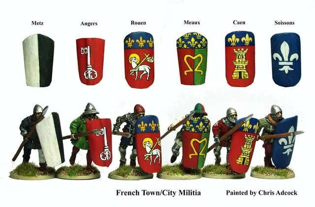Perry Miniatures Agincourt AO20 Pavesiers figurines métal