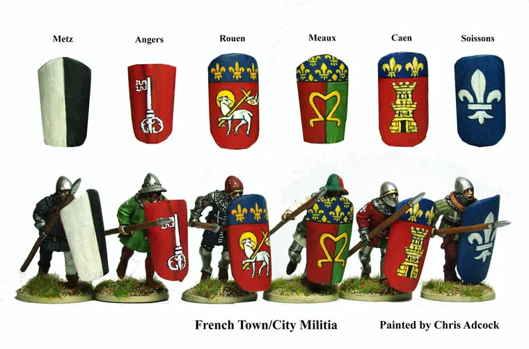 Perry Miniatures Agincourt AO20 Pavesiers figurines métal