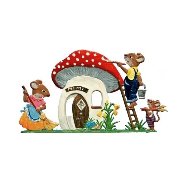 Art Girona Miniatures Mouse Mushroom House maison champignon