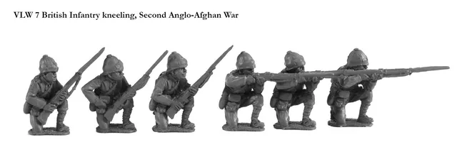 Perry Miniatures VLW7 British Infantry figurines agenouillées 28mm