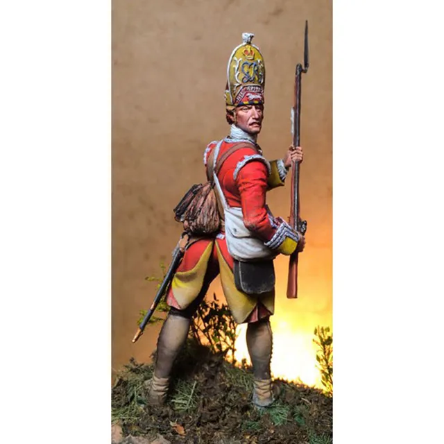 ART GIRONA 70mm Grenadier Sergeant 44th 1755 figurine