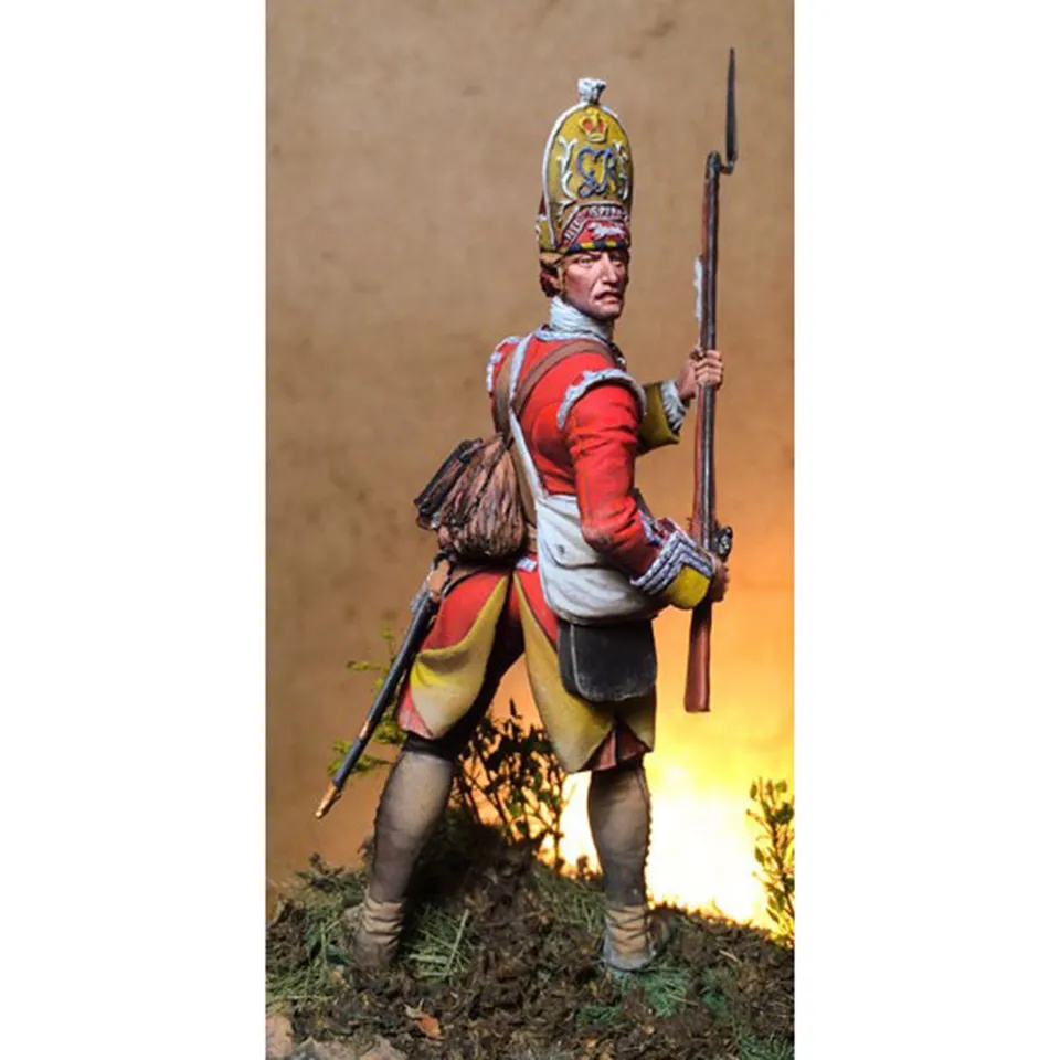 ART GIRONA 70mm Grenadier Sergeant 44th 1755 figurine